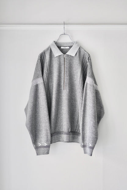 YASHIKI - Kanto Zip Polo [MIX-GRAY]