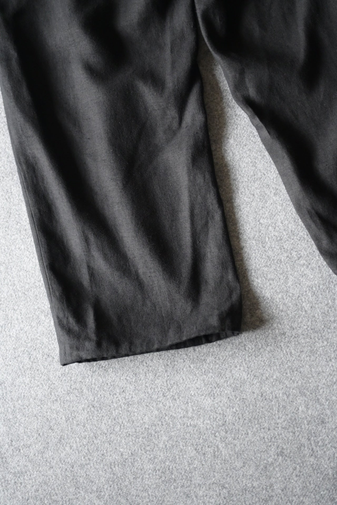 Blanc YM - HEMP BROWSING PANTS [BLACK]