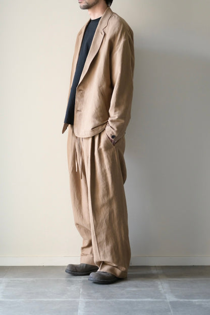 Blanc YM - Linen Silk Shirt JKT [BEIGE]