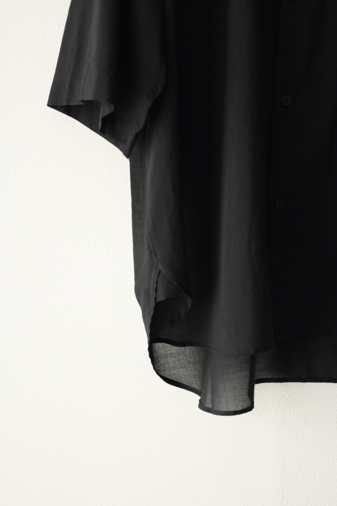 Blanc YM (ブランワイエム) - Supima Cotton Half Shirts [Black]