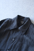 Yamauchi - Hemp flannel shirt jacket