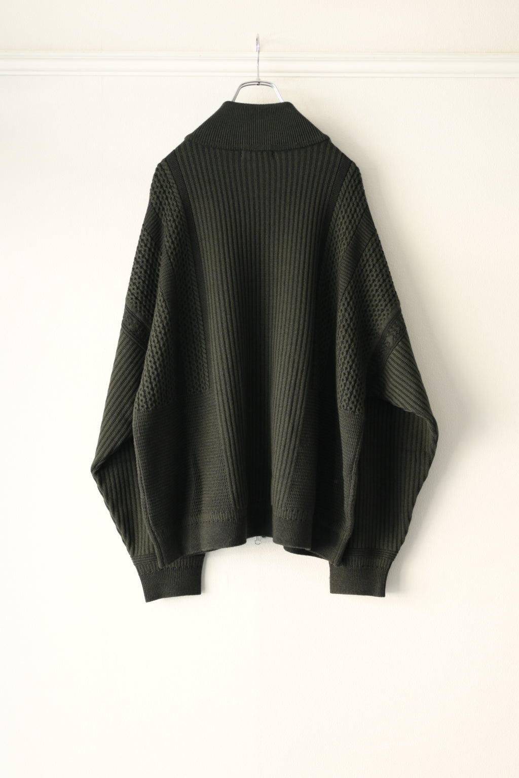 YASHIKI - Akiiro Drivers Knit [DARK-OLIVE]