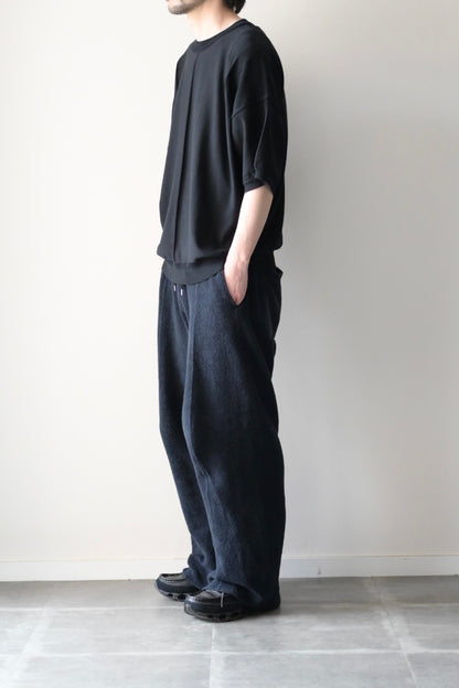 YASHIKI (ヤシキ) - Mebuki S/S Knit [BLACK]