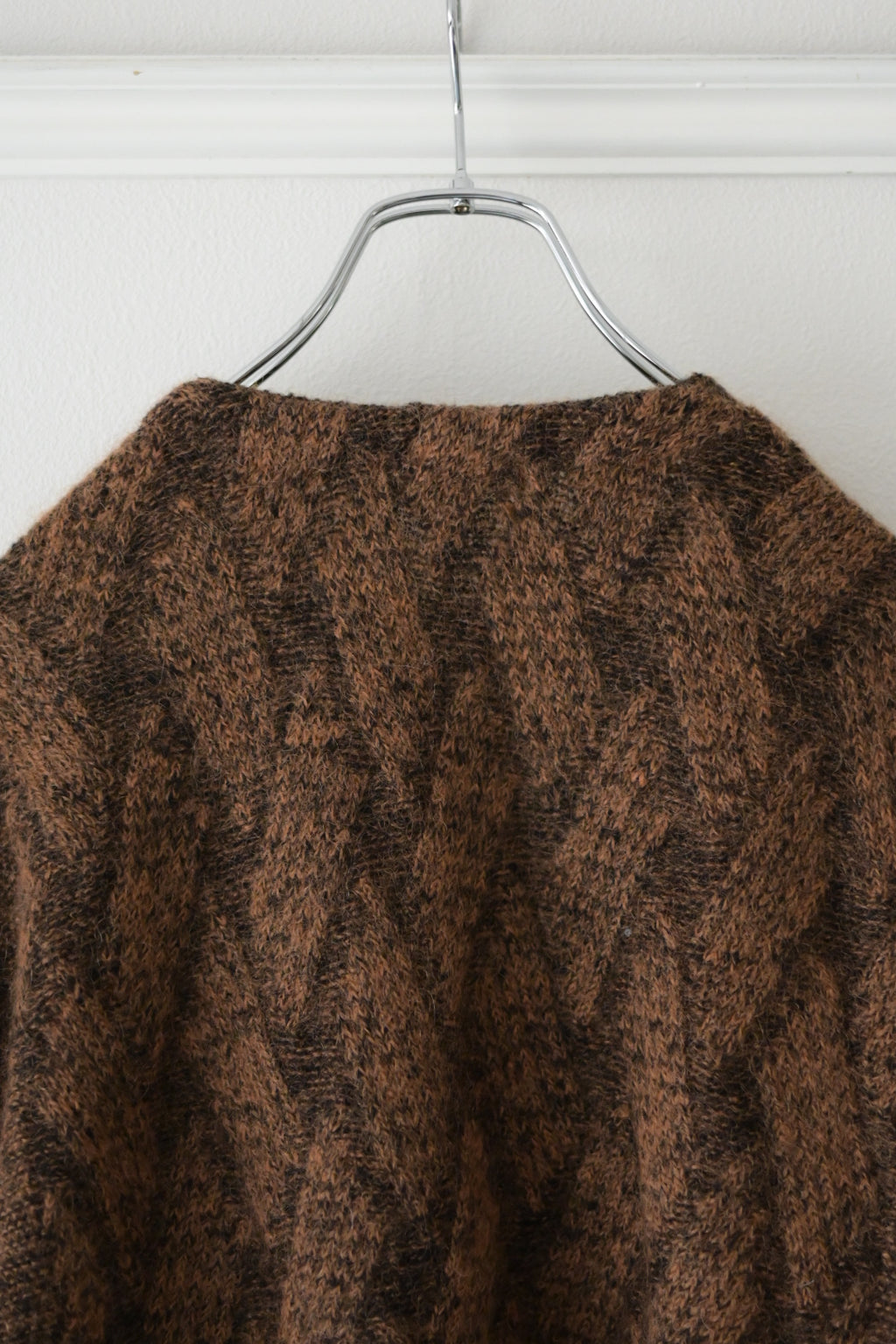YASHIKI - Ochiba mohair Cardigan [ORANGE]