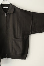 YASHIKI - Akiyo Zip Cardigan [DARK-OLIVE]