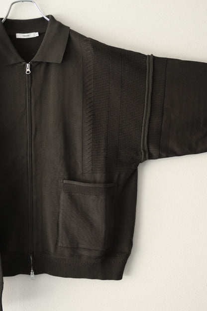 YASHIKI - Akiyo Zip Cardigan [DARK-OLIVE]