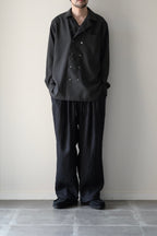 Yamauchi - Vintage Silk Gaba Double Open Collar Shirt