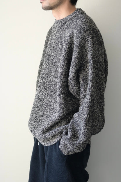YASHIKI - Shusetsu Boucle Knit [MIX-GRAY]