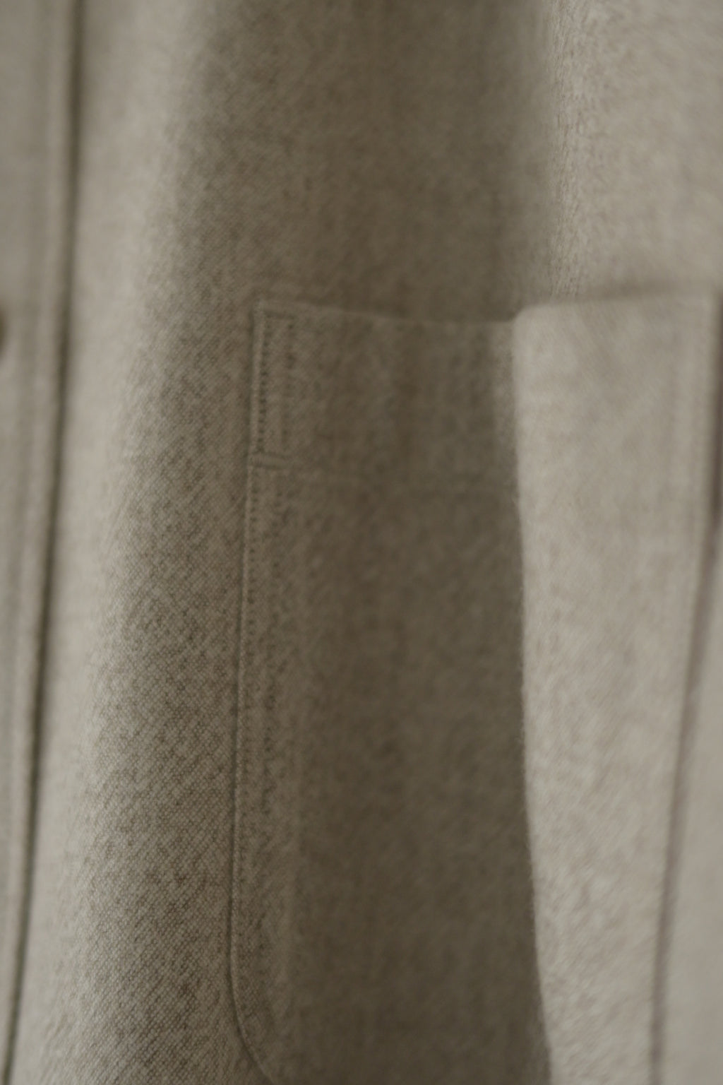 Yamauchi - Blue Fox x Yak x Wool Double Stitch Shirt