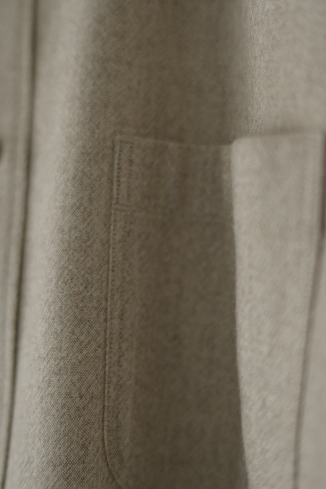 Yamauchi - Blue Fox x Yak x Wool Double Stitch Shirt