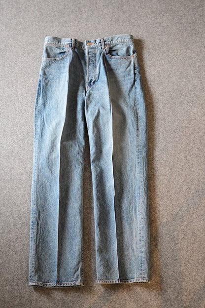 phebus - WASHI DENIM STRAIGHT PANTS [FADE BLUE]
