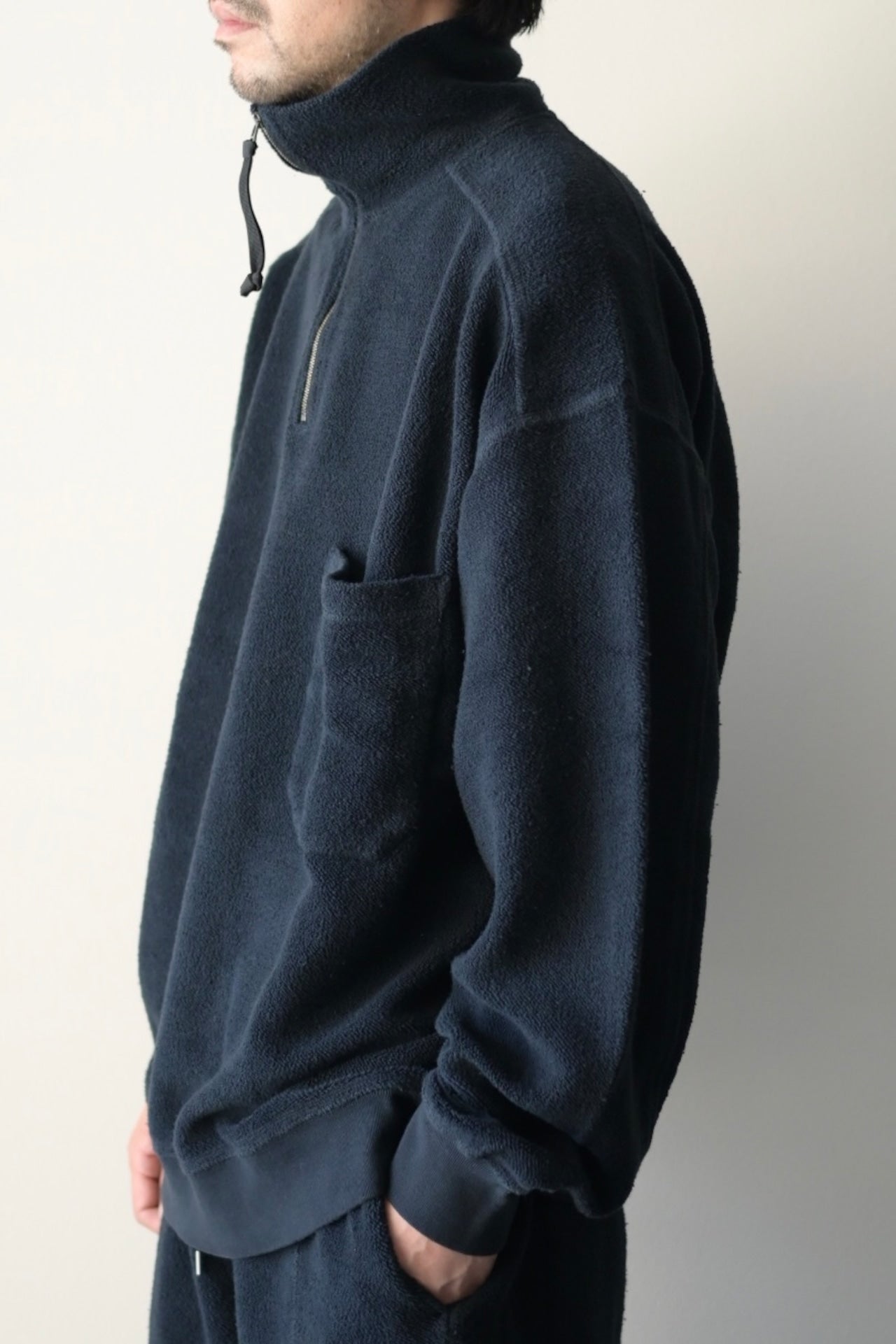 phebus - Sulfur Dye Fleece Pull Over