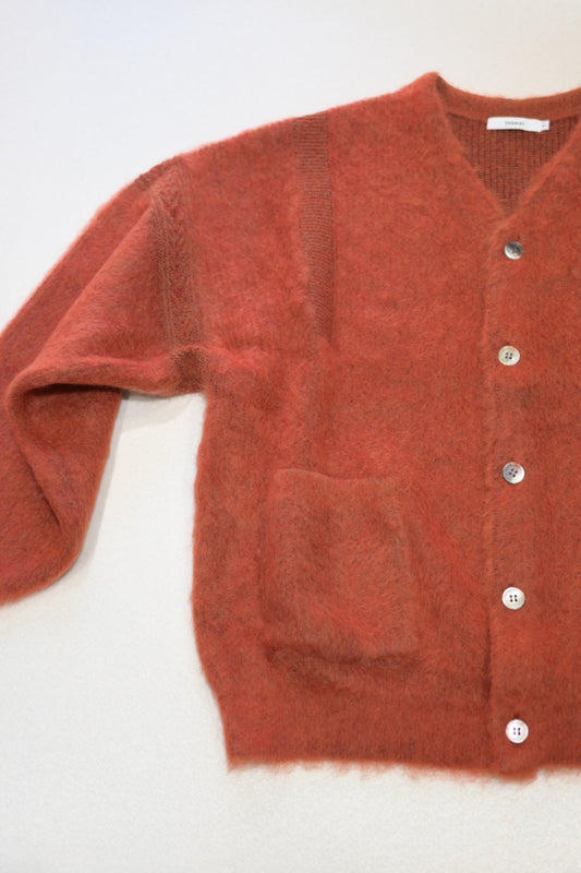 YASHIKI - Akane mohair Cardigan [ORANGE]