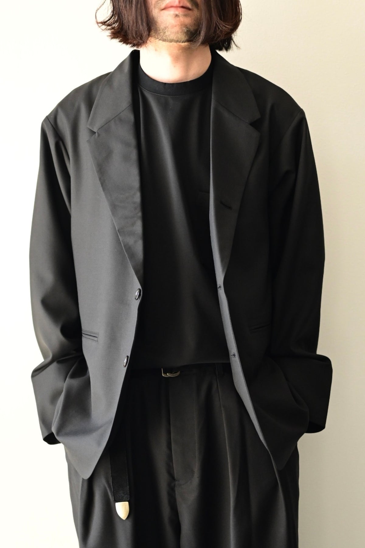 tangenet  -  Jacketsu [Black] wool tropical
