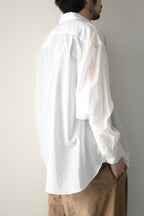 Blanc YM  - Superior Cotton Wide Shirts [White]