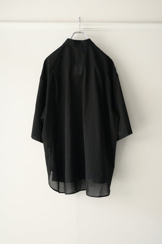 Blanc YM (ブランワイエム) - Supima Cotton Half Shirts [Black]
