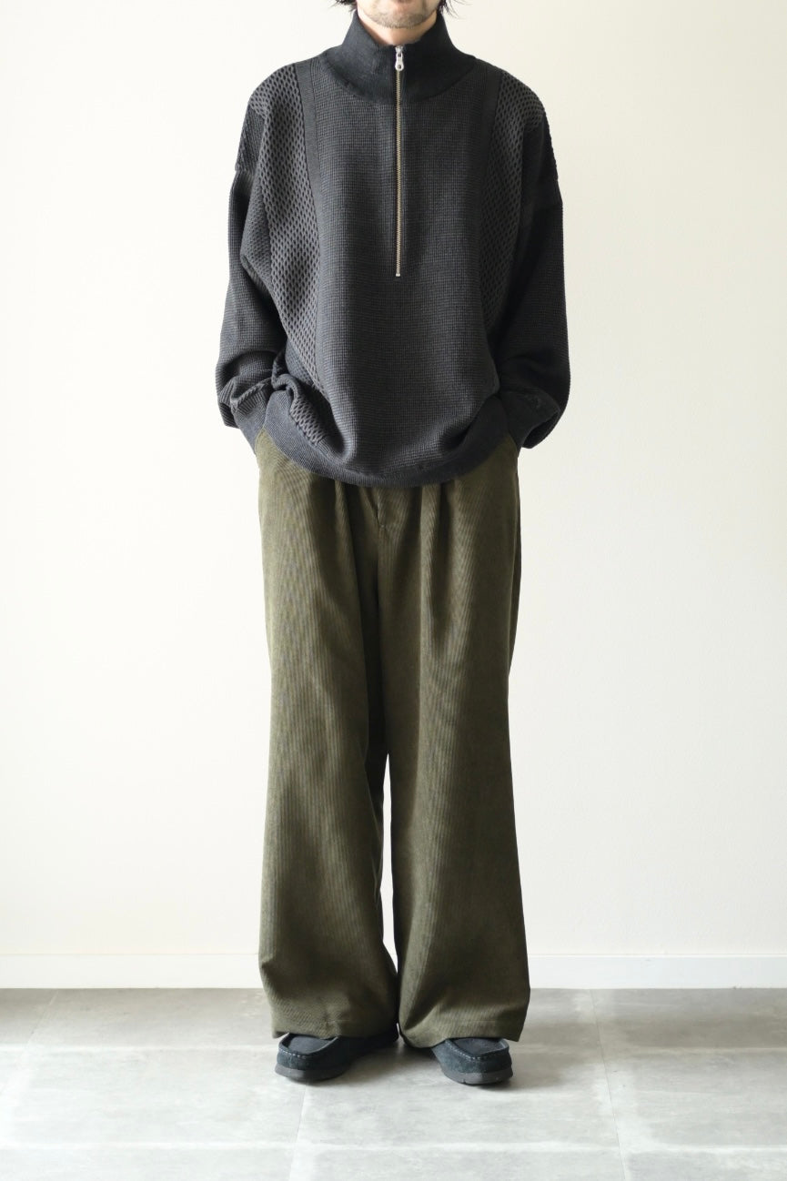 YASHIKI - Karita Half Zip Knit [BLACK]