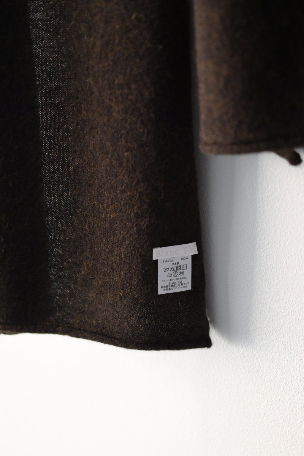 Blanc YM - Baby Alpaca Muffler [DEEP BROWN]