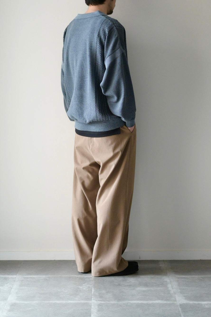 YASHIKI (ヤシキ) - Kanto Zip Polo [BLUE]