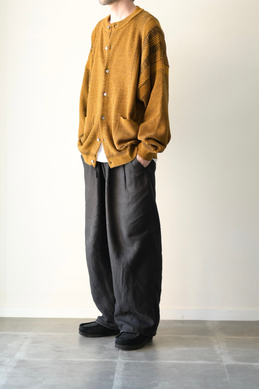 YASHIKI - Shinryo Cardigan [MUSTARD] "exclusive"