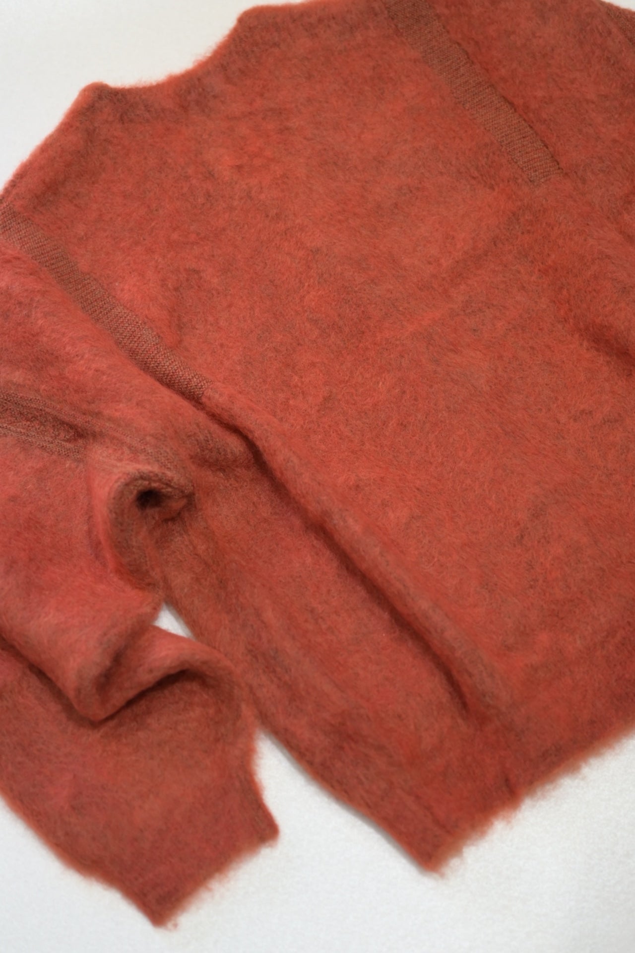 YASHIKI - Akane mohair Cardigan [ORANGE]