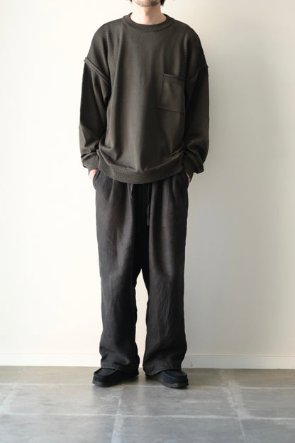 YASHIKI - Akiyo Knit [DARK-OLIVE]