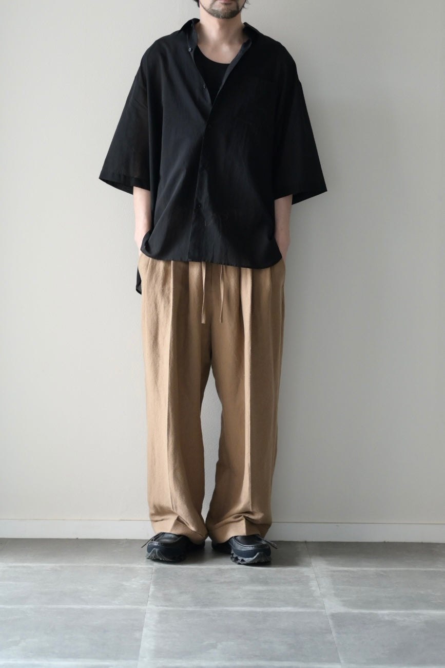 Blanc YM (ブランワイエム) - Supima Cotton Half Shirts [Black]