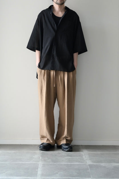 Blanc YM (ブランワイエム) - Supima Cotton Half Shirts [Black]