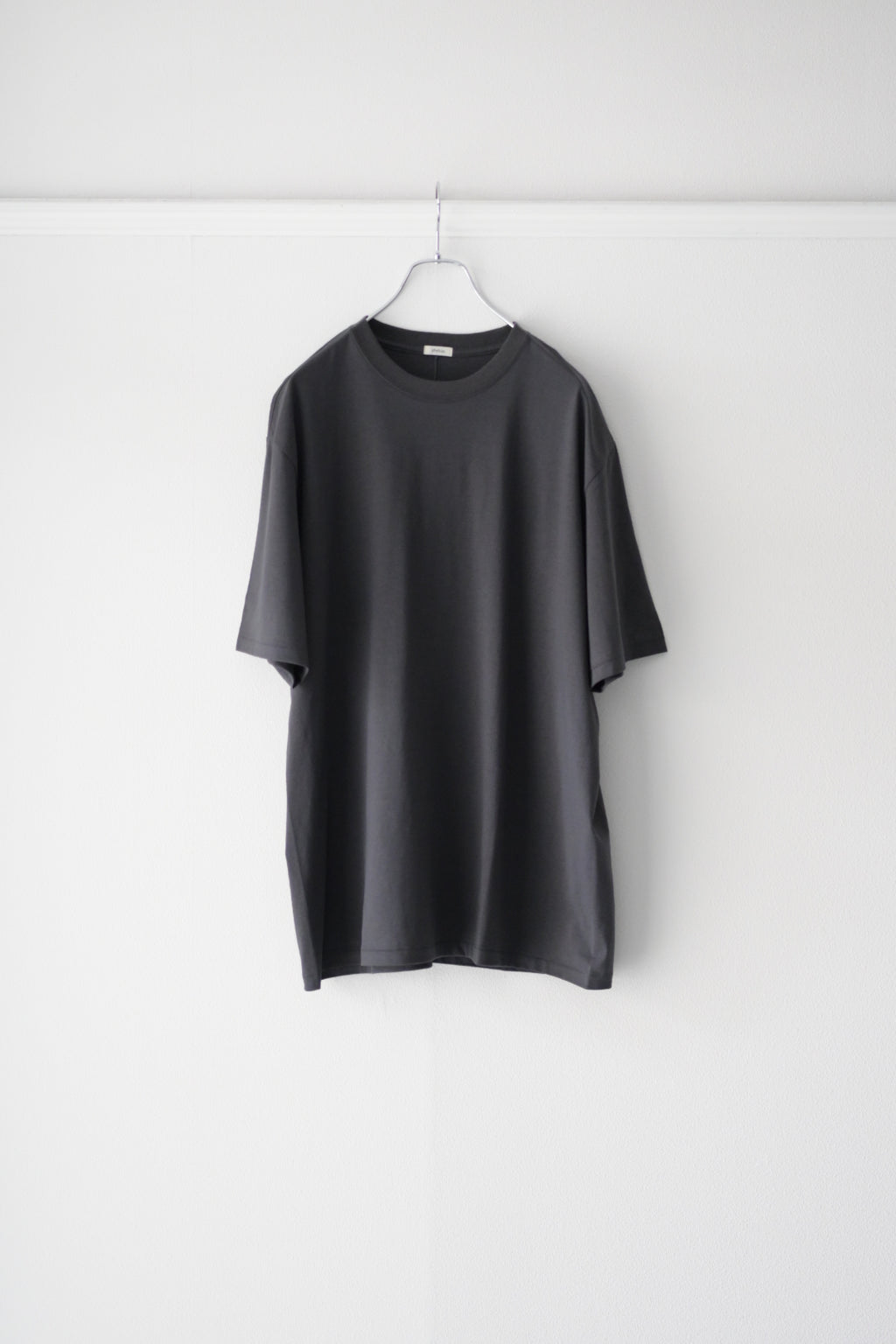 phebus フィーバス COTTON JERSEY T-SHIRT CHARCOAL