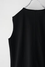 phebus  - COTTON JERSEY SLEEVELESS SHIRT [BLACK]