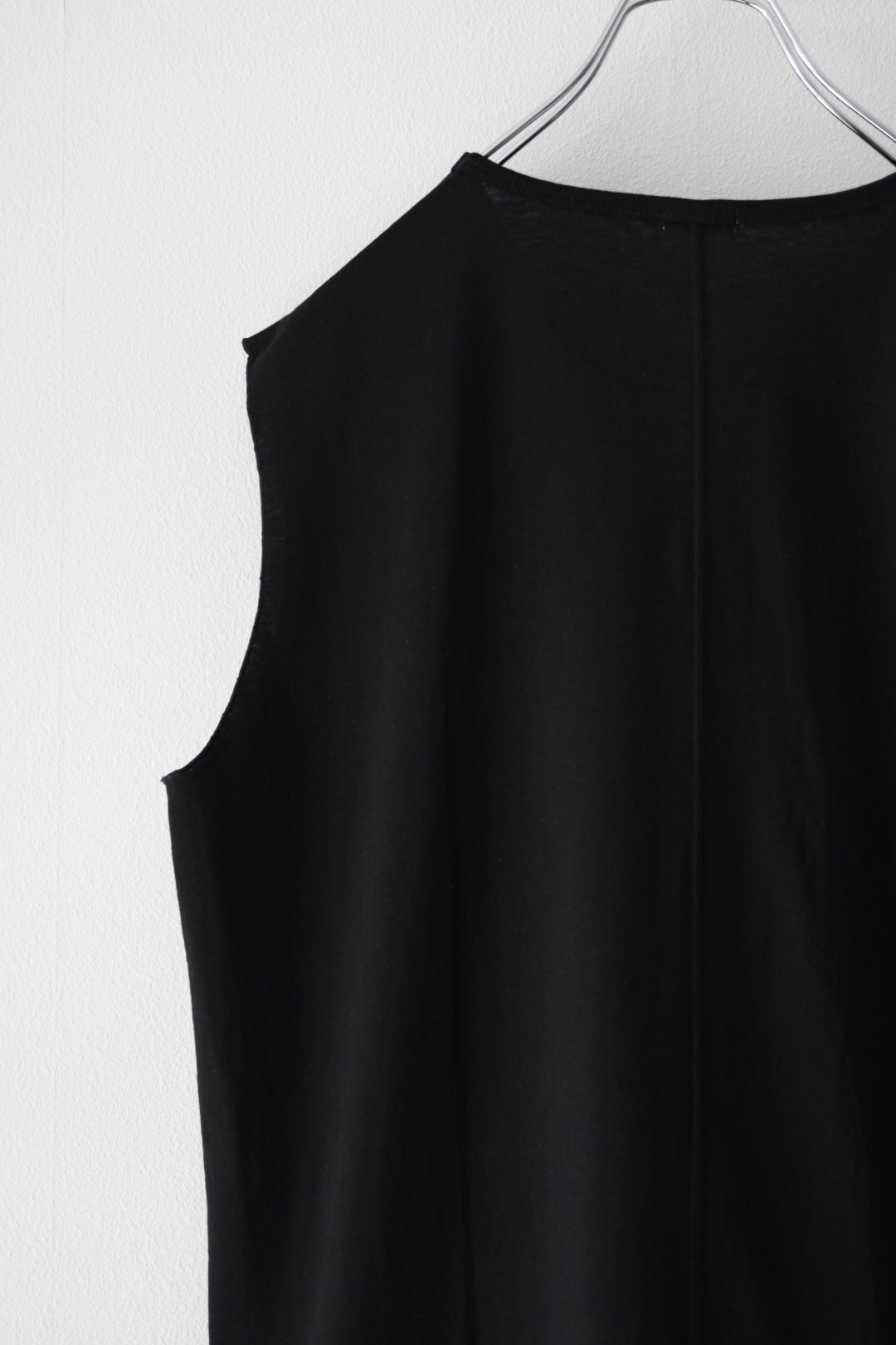phebus  - COTTON JERSEY SLEEVELESS SHIRT [BLACK]