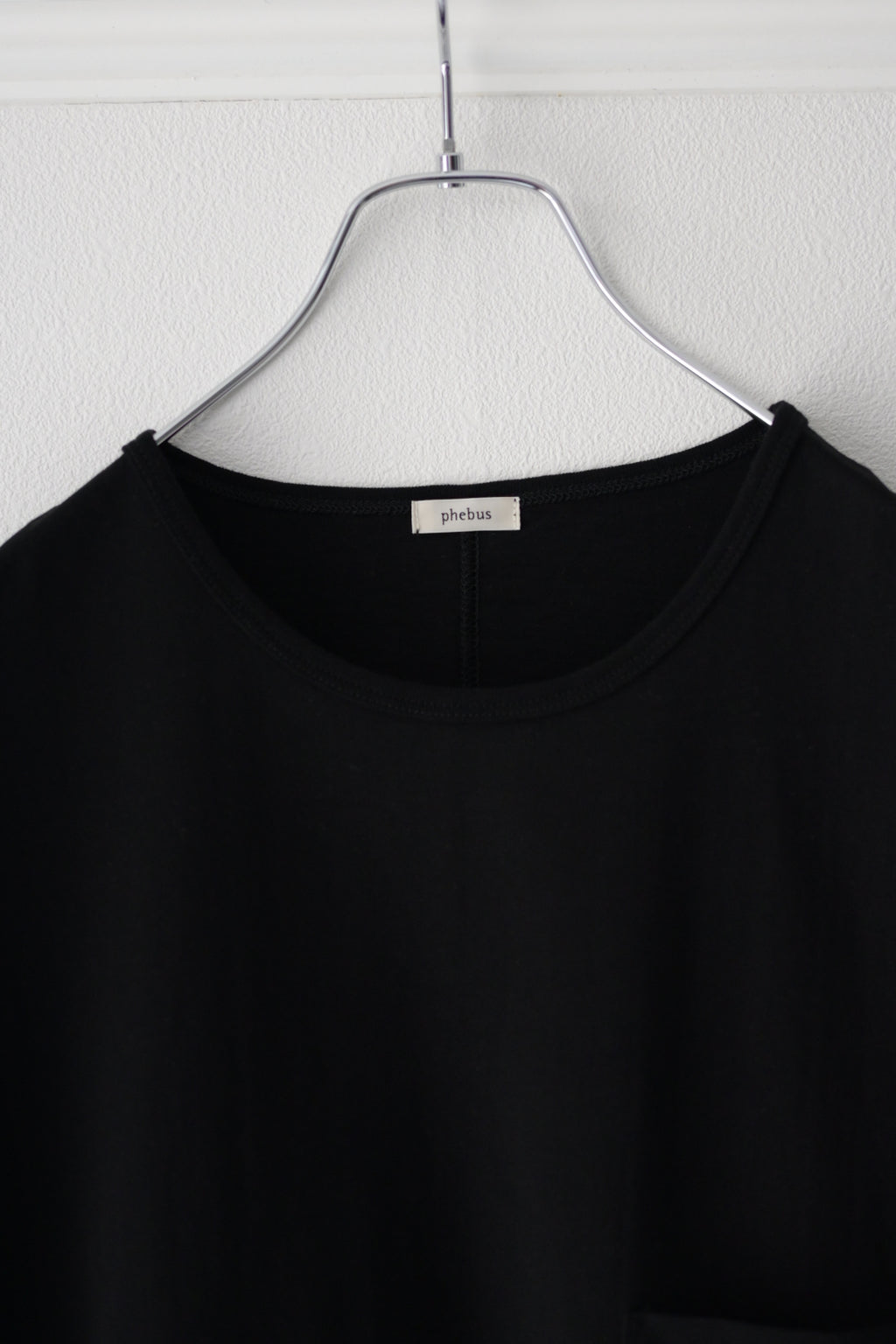 phebus  - COTTON JERSEY SLEEVELESS SHIRT [BLACK]