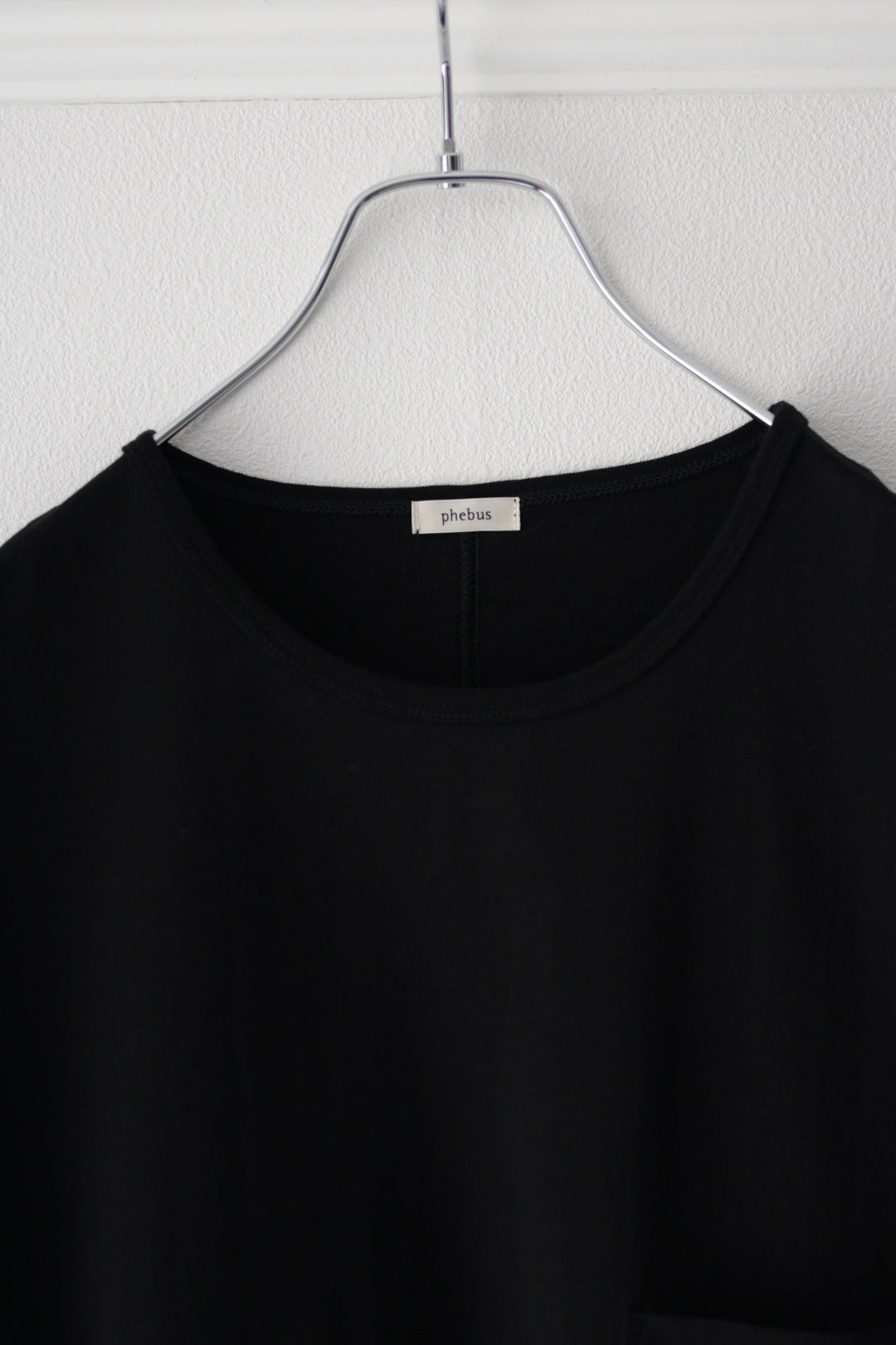 phebus  - COTTON JERSEY SLEEVELESS SHIRT [BLACK]