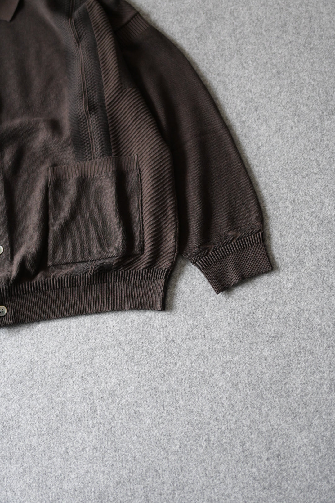 YASHIKI - Kokuu Collar Cardigan [BROWN]
