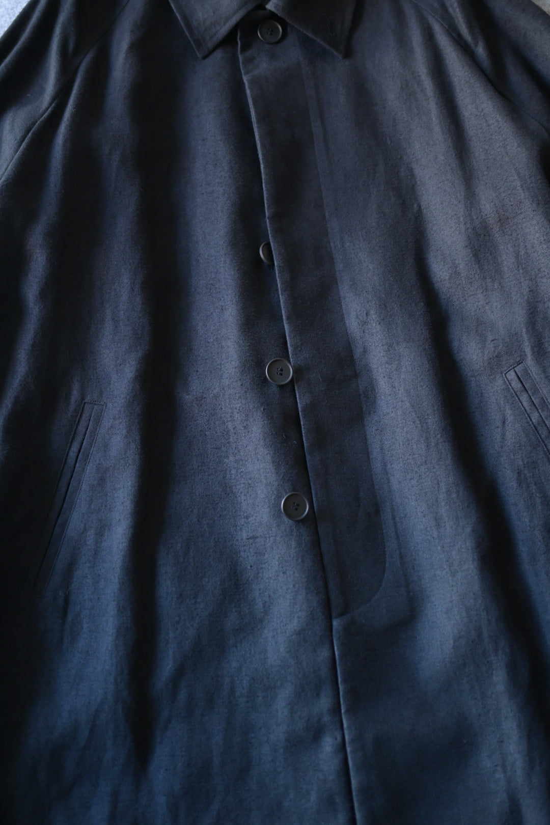 Blanc YM - HEMP OVERSIZE BALMACAN COAT