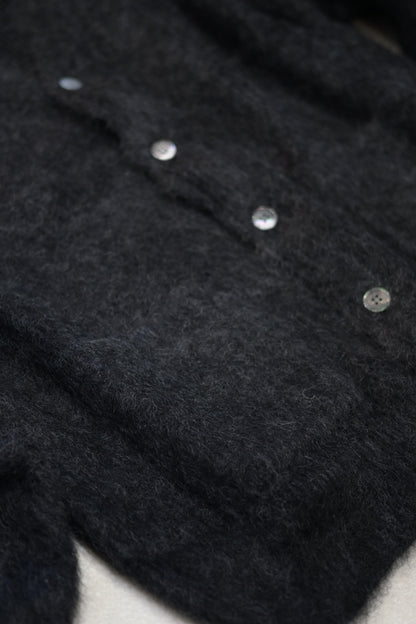 YASHIKI - Akane mohair Cardigan [BLACK]