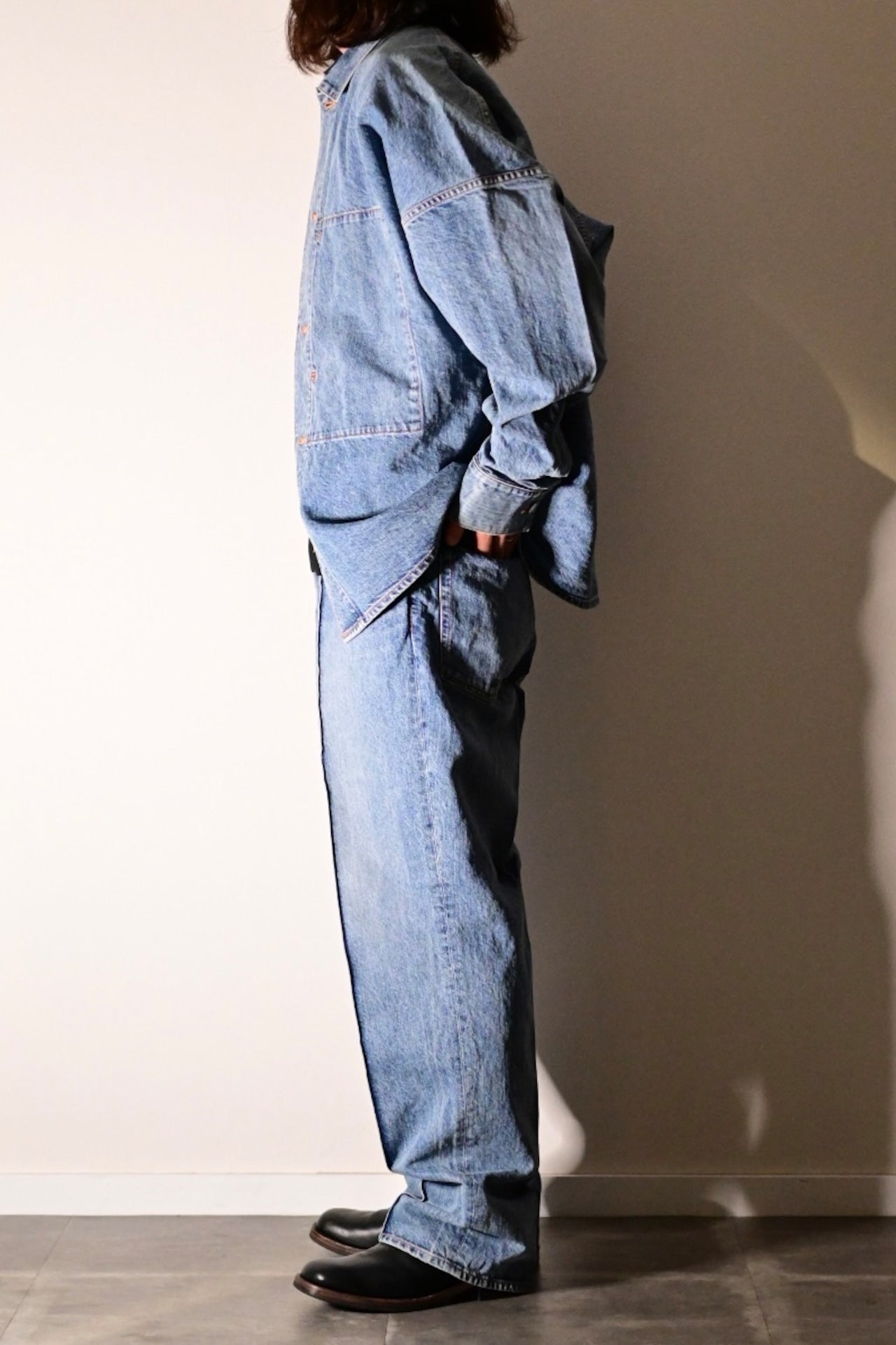 phebus - WASHI DENIM JACKET [FADE BLUE]