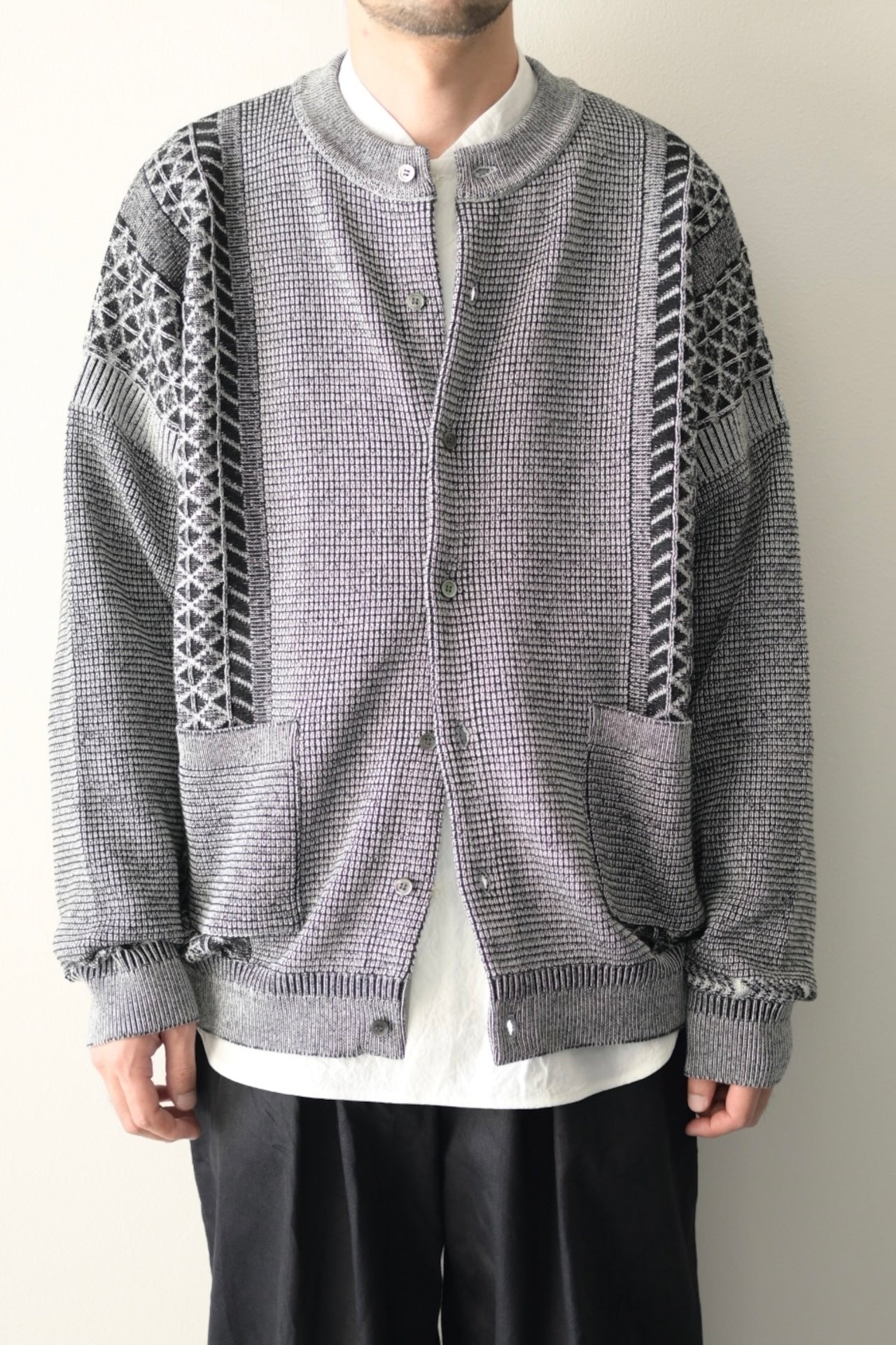 YASHIKI - Ginka Cardigan [MIX-GRAY]