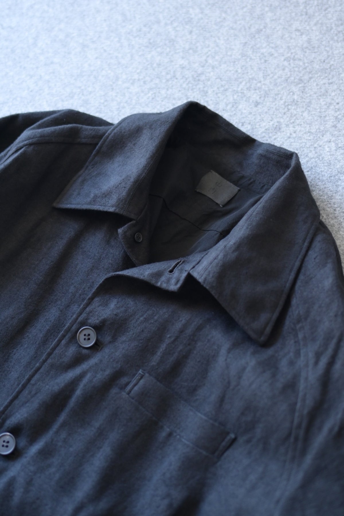 Yamauchi - Hemp flannel shirt jacket
