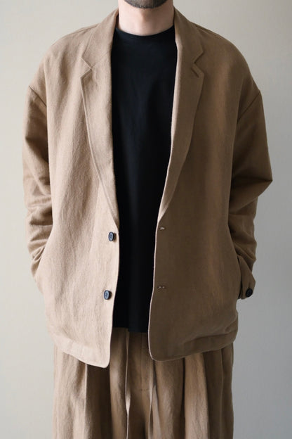 Blanc YM - Linen Silk Shirt JKT [BEIGE]