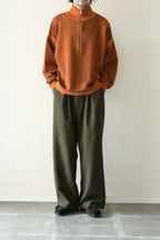 YASHIKI - Karita Half Zip Knit [ORANGE]