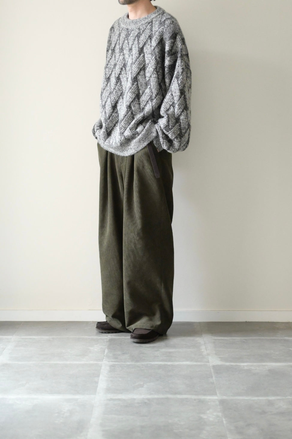 YASHIKI - Ochiba mohair Knit [MIX-GRAY]
