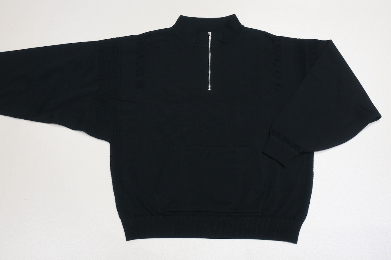 YASHIKI - Harukaze Half Zip Knit  [LIGHT-BEIGE]