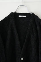 YASHIKI - Ochiba mohair Cardigan [BLACK]