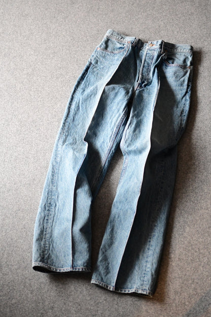 phebus - WASHI DENIM STRAIGHT PANTS [FADE BLUE]