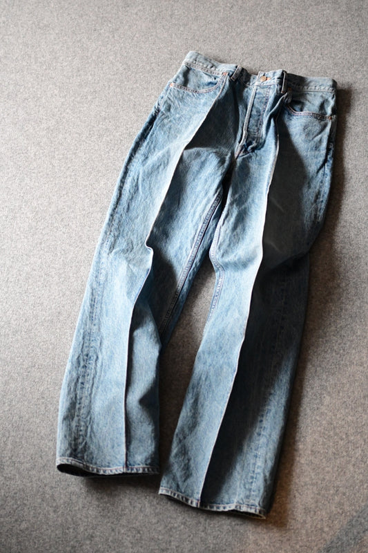 phebus - WASHI DENIM STRAIGHT PANTS [FADE BLUE]