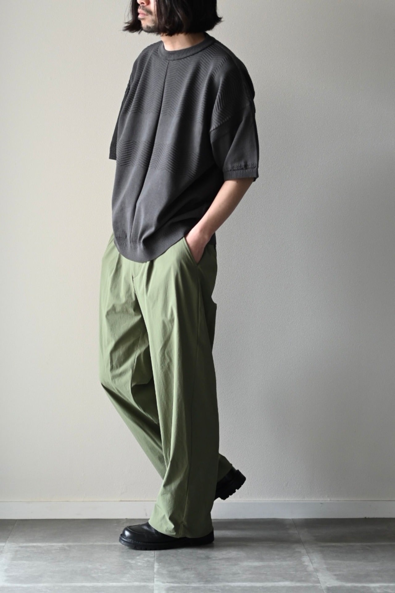 SAYATOMO - 1-Tack Nylon Trousers [KHAKI]