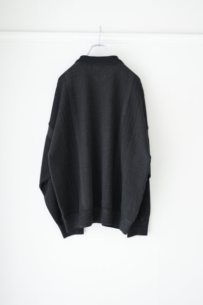 YASHIKI - Kanto Zip Polo [BLACK]