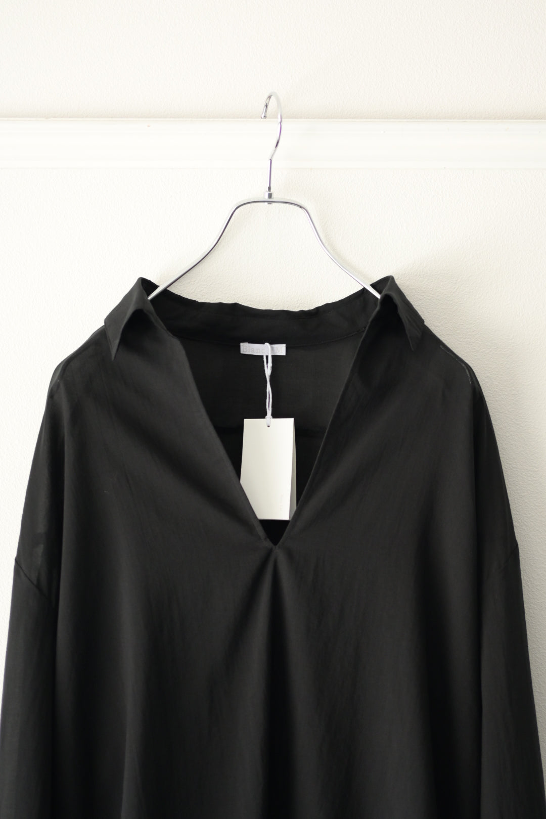 Blanc YM (ブランワイエム) - Superior Cotton Skipper Shirts [Black]