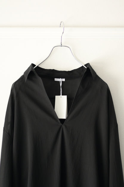 Blanc YM (ブランワイエム) - Superior Cotton Skipper Shirts [Black]